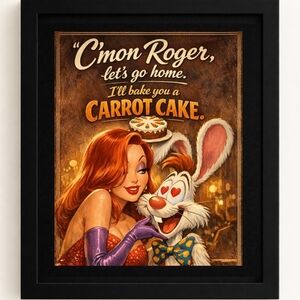 Jessica Rabbit A.I. Art Print in A Frame 8x10